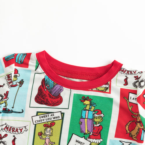 Christmas Sale Green Guy Gift Kids Bamboo 2 Pieces Pajama Set