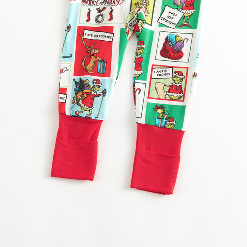 Christmas Green Guy Gift Bamboo Zipper Romper