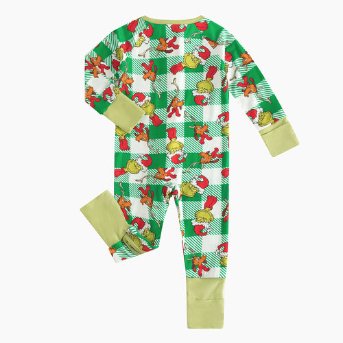 Christmas Plaid Green Guy Bamboo Red Zippy