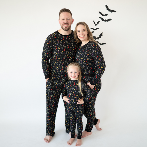 Halloween Witch Sisters Spell Bamboo Family Matching Pajamas