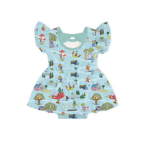 Bear Family Life Twirl Dress With Bodysuit
