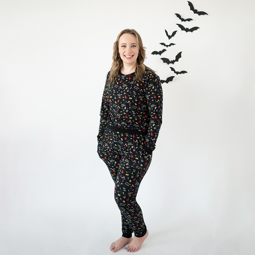Halloween Witch Sisters Spell Bamboo Family Matching Pajamas