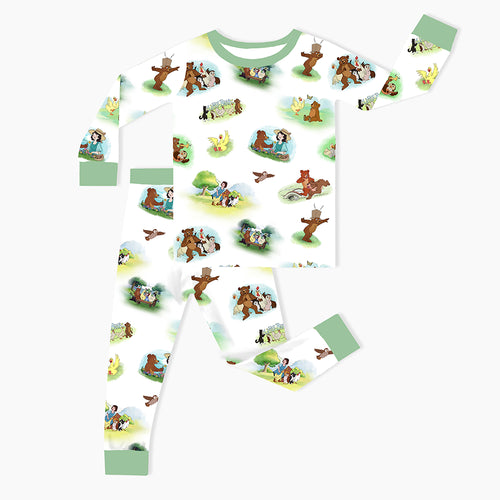 Little Cute Bear Kids Bamboo Two-Piece Pajama Set