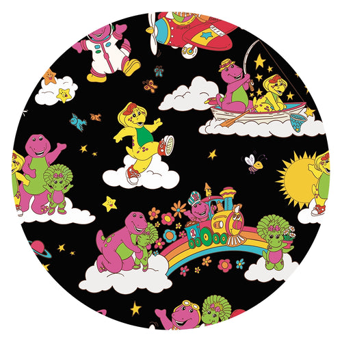 Tyrannosaurus Rex And Friends Baby Bamboo Short Zipper Romper Pajamas