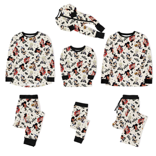 Halloween Princess Pumpkin Spider Bamboo Family Matching Pajamas