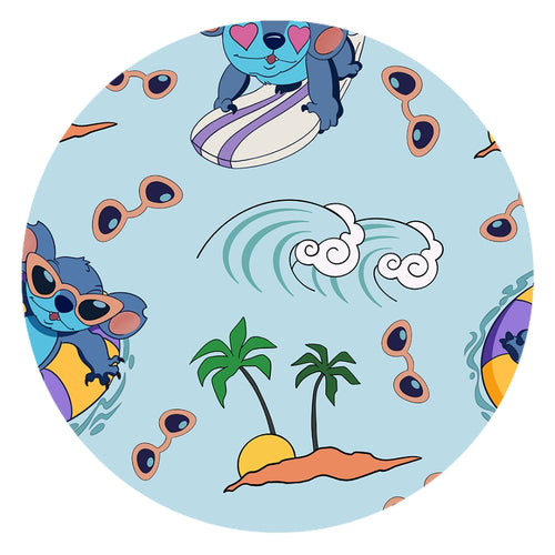 Ocean Surfing Experiment 626 Baby Bamboo Short Zipper Romper Pajamas