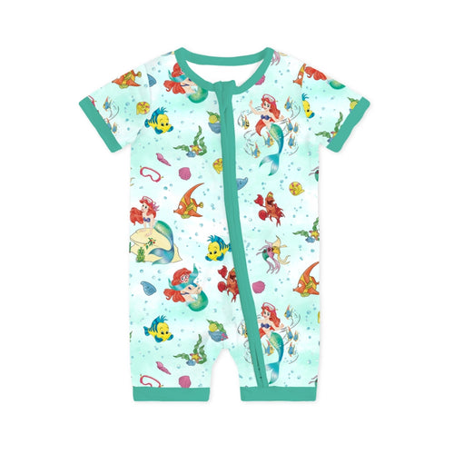 Mermaid Ocean Life Bamboo Family Matching Pajamas