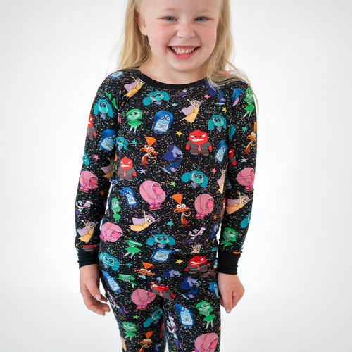 سباق Car Cartoon Kids Bamboo Short Pajama Set