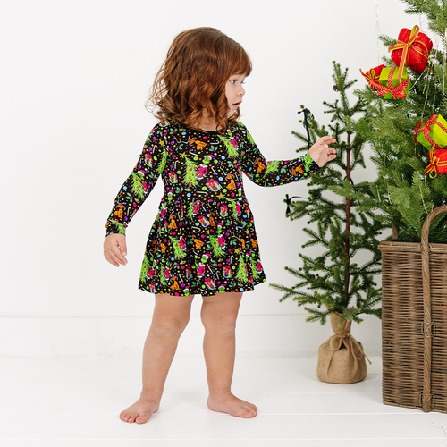 Halloween Mystery Great Dane Dog Kids Bamboo Two-Piece Pajama Set