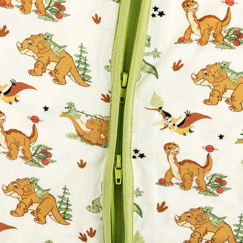 Dinosaur Adventure Baby Bamboo Zipper Romper Pajamas