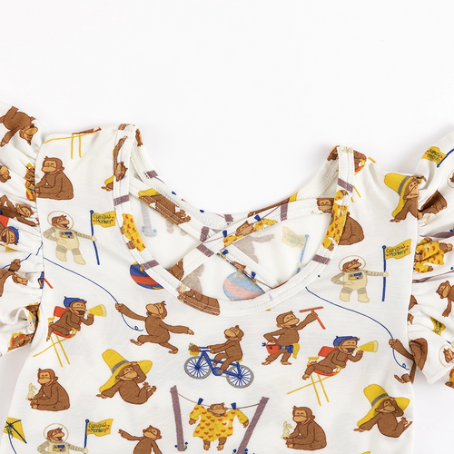 Curious Monkey Kids Bamboo Short Sleeves Dress