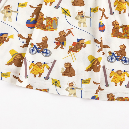 Curious Monkey Kids Bamboo Short Sleeves Dress