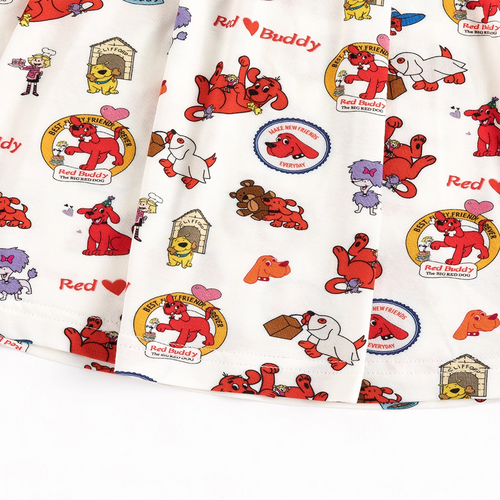 Big Red Dog Kids Bamboo Short Sleeves Dress