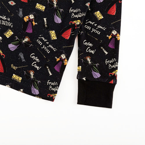 Halloween Witch Sisters Spell Kids Bamboo Two-Piece Pajama Set