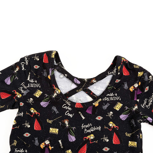 Halloween Witch Sisters Spell Kids Bamboo Long Sleeves Dress