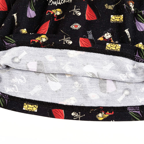 Halloween Witch Sisters Spell Kids Bamboo Long Sleeves Dress