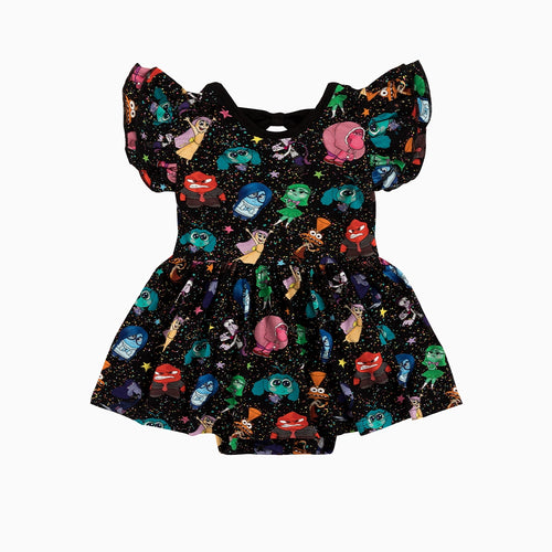 Brain Friend Twirl Dress With Bodysuit