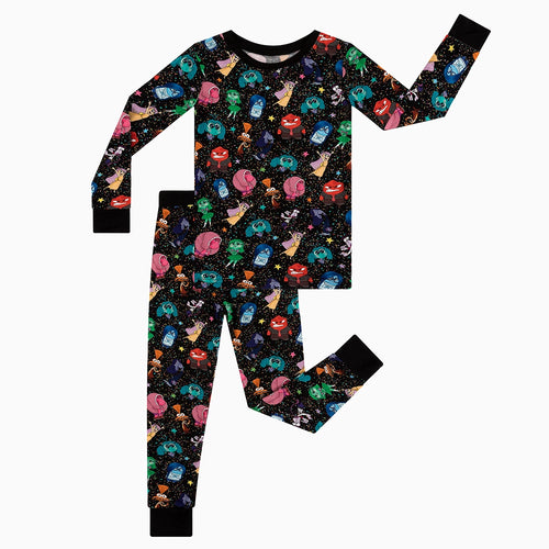 سباق Car Cartoon Kids Bamboo Short Pajama Set