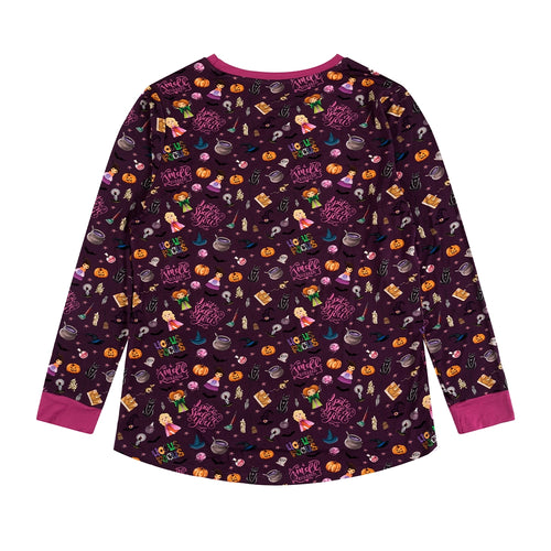 Halloween Witch Sisters Smell Children Bamboo Family Matching Pajamas