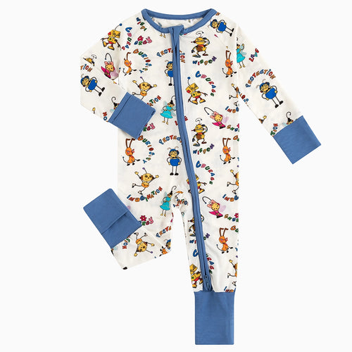 Robot World Baby Bamboo Zipper Romper Pajama