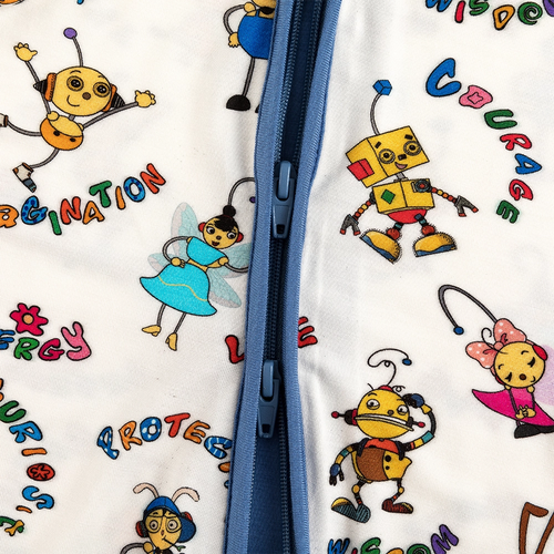 Robot World Baby Bamboo Zipper Romper Pajama