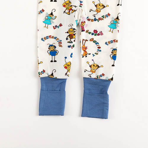 Robot World Baby Bamboo Zipper Romper Pajama