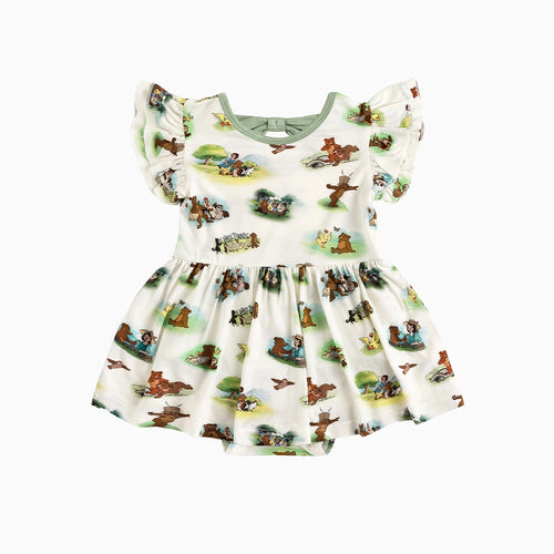 Little Cute Bear Twirl Dress With Bodysuit