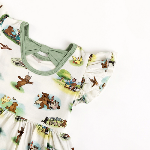 Little Cute Bear Twirl Dress With Bodysuit