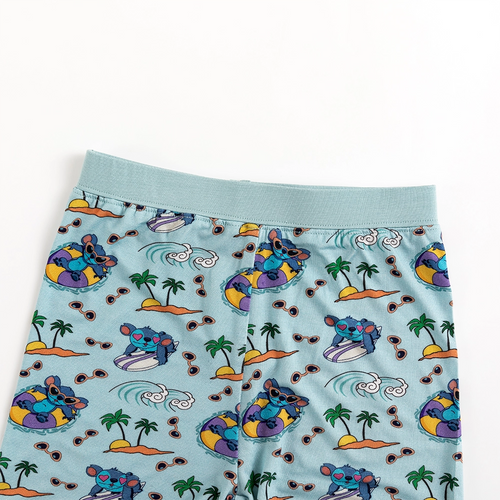 Ocean Surfing Experiment 626 Kids Bamboo Short Two-Piece Pajama Set