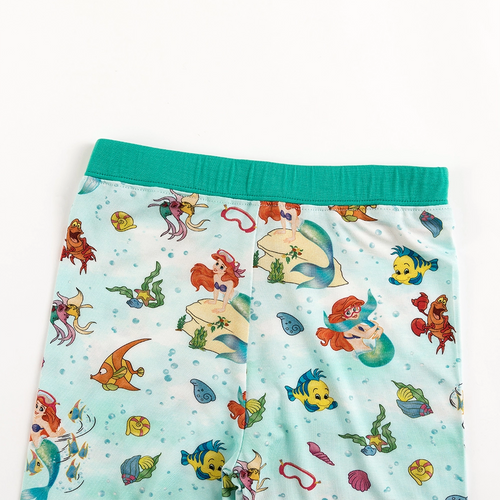 Mermaid Ocean Life Kids Bamboo Two-Piece Pajama Set