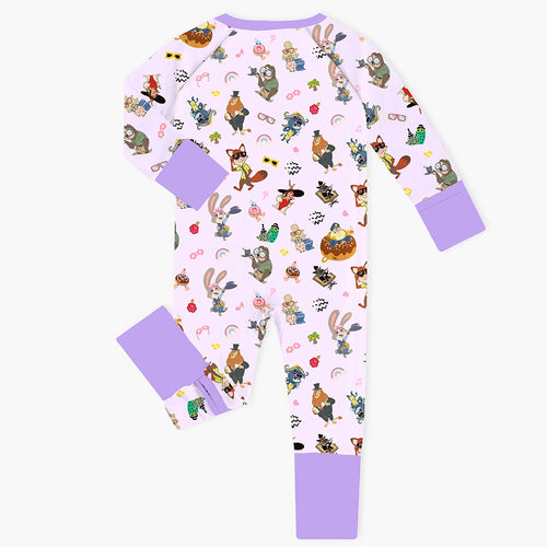 Crazy Zoo Baby Bamboo Zipper Romper Pajamas