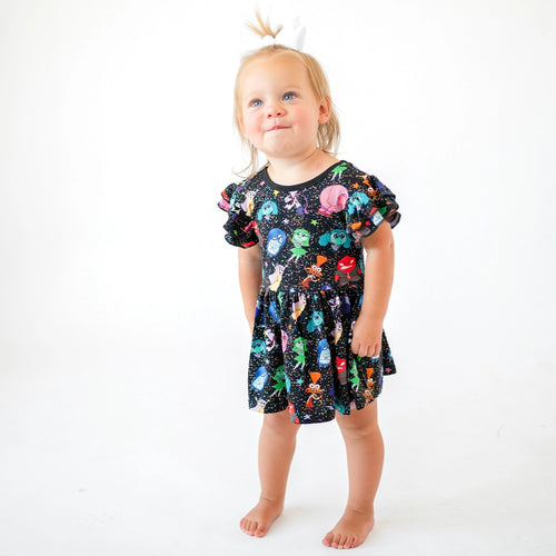 Brain Friend Twirl Dress With Bodysuit