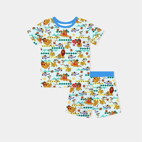Lion Kids Bamboo Short Two-Piece Pajama Set
