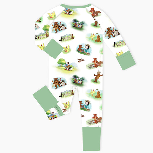 Little Cute Bear Baby Bamboo Zipper Romper Pajama