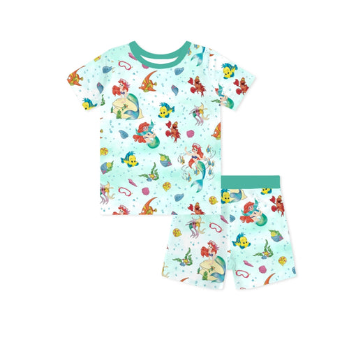 Mermaid Ocean Life Bamboo Family Matching Pajamas