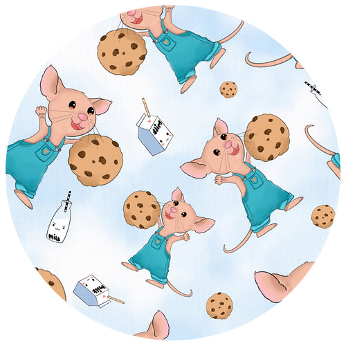 FancyPrince Mouse Cookies Milk Baby Bamboo Zipper Romper Pajamas