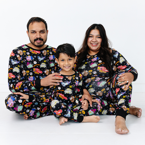 Halloween Car Pumpkin Bamboo Family Matching Pajamas