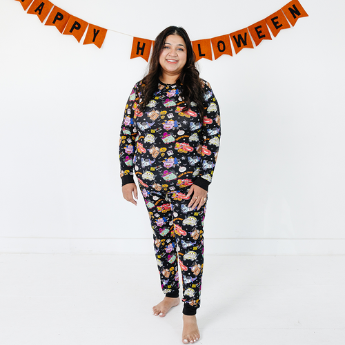 Halloween Car Pumpkin Bamboo Family Matching Pajamas