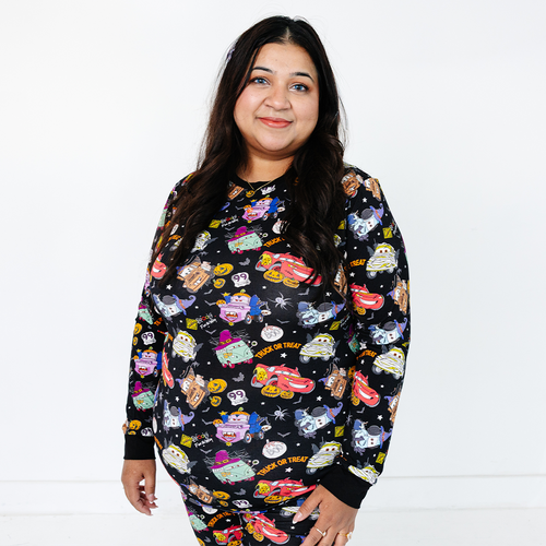 Halloween Car Pumpkin Bamboo Family Matching Pajamas