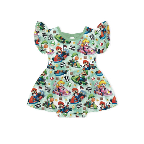 Super Racing Twirl Dress With Bodysuit