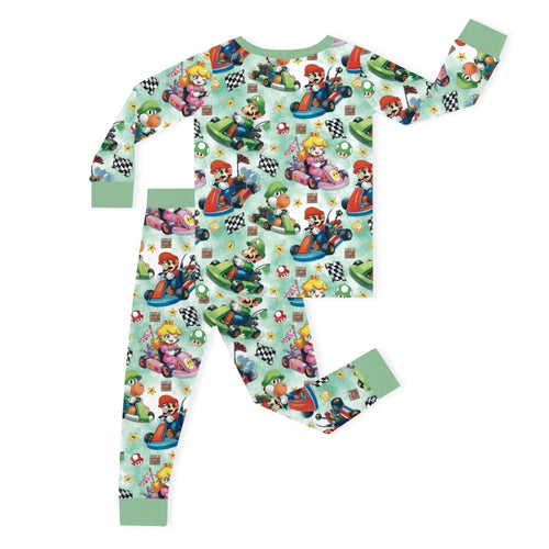Super Racing Kids Bamboo Two-Piece Pajama Set