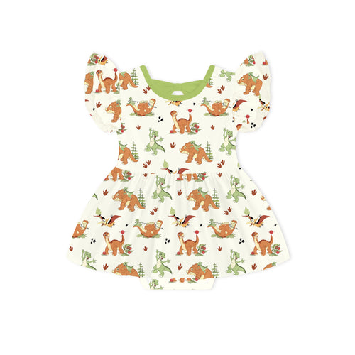 Dinosaur Adventure Twirl Dress With Bodysuit