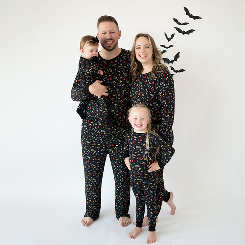 Halloween Witch Sisters Spell Bamboo Family Matching Pajamas