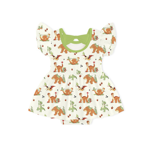 Dinosaur Adventure Twirl Dress With Bodysuit