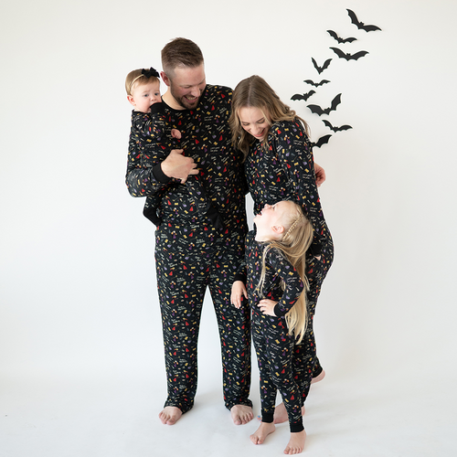 Halloween Witch Sisters Spell Bamboo Family Matching Pajamas