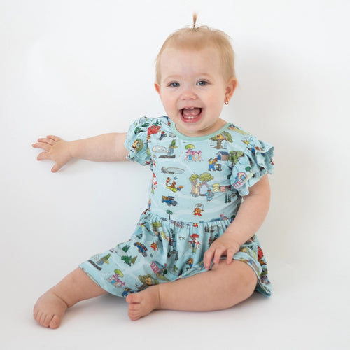 Bear Family Life Twirl Dress With Bodysuit