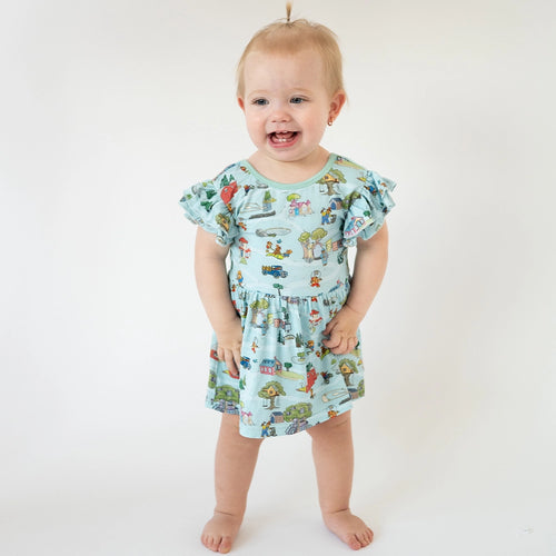Bear Family Life Twirl Dress With Bodysuit