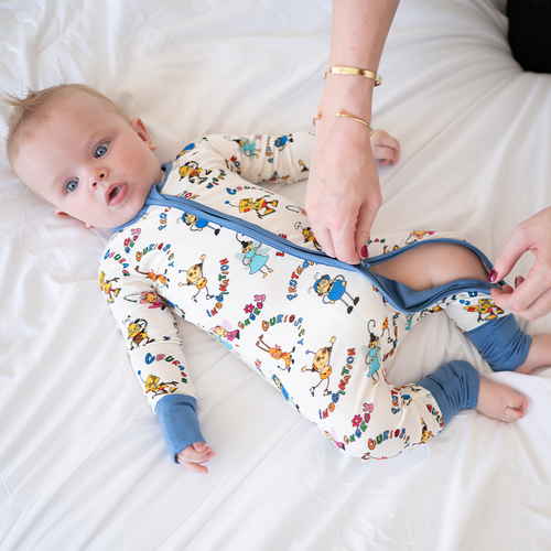 Robot World Baby Bamboo Zipper Romper Pajama