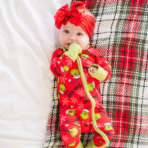 Christmas Sale Snowflake Green Guy Bamboo Red Bamboo Zippy Sleeper