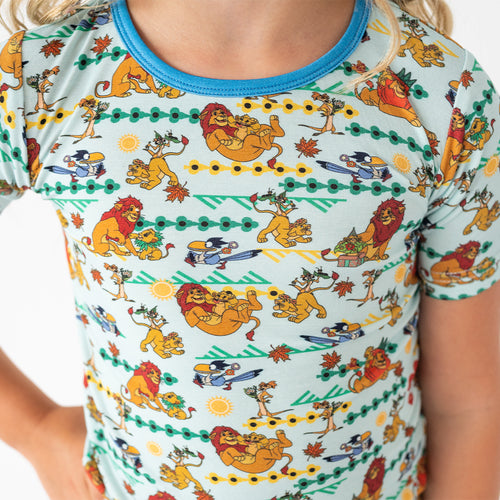 Lion Kids Bamboo Short Two-Piece Pajama Set